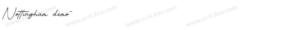 Nottingham demo字体转换